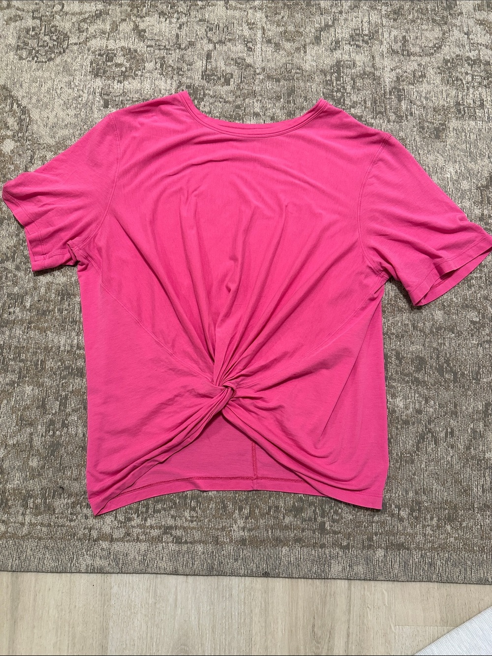 Lululemon Twist-Front Short Sleeve Top - Fuchsia Pink